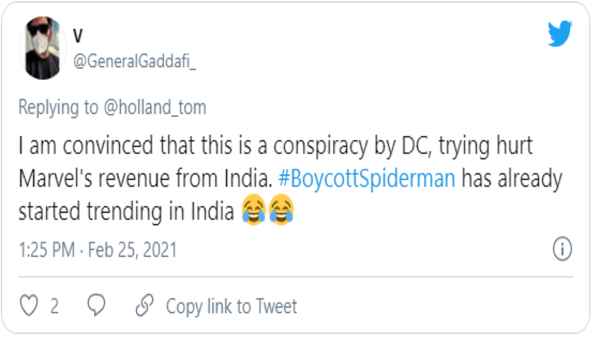 Narendra Modi stadium:Tom Holland an English historian and cricketer made a satire on Twitter, raising fears of Spider-Mans boycott