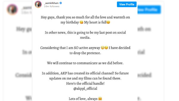 इस प्लेटफॉर्म पर फैंस के साथ जुड़ेंगे आमिर खान इस प्लेटफॉर्म पर फैंस के साथ जुड़ेंगे आमिर खान