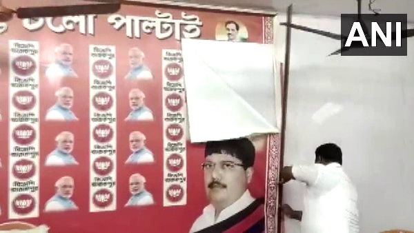 BJP workers vandalised party office at DBC road Jalpaiguri Jagaddal