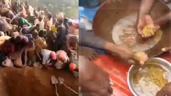 सोने के खातिर लोग खोद रहे पहाड़ 