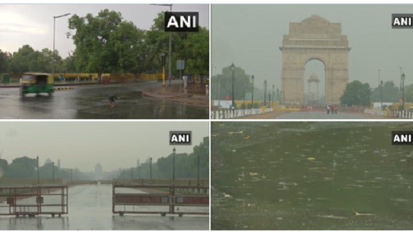 दिल्ली में बरसे बादल , मौसम हुआ सुहाना