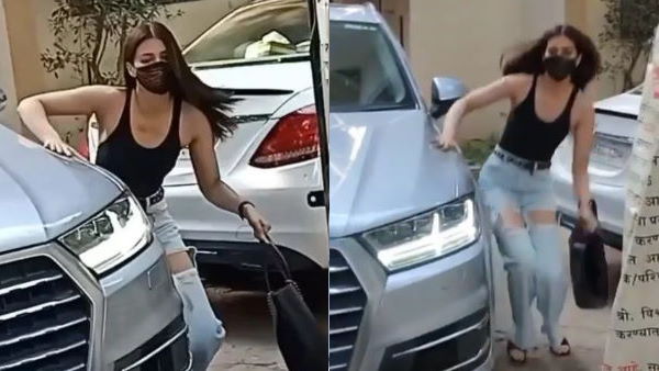 कार से उतरते ही बिगड़ा बैलेंस