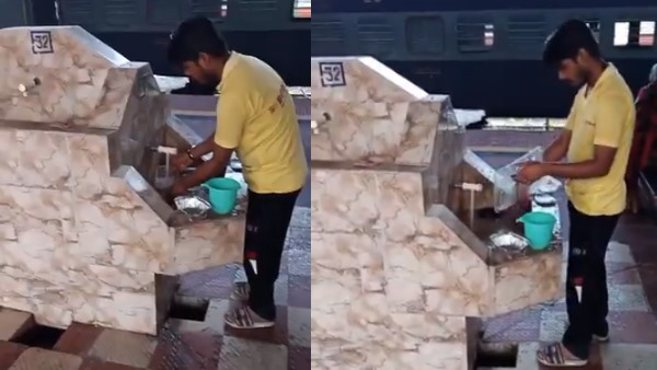 इस्तेमाल की गई डिस्पोजेबल प्लेट्स को फिर से धोया