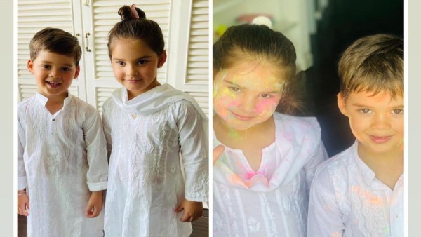 करण जौहर की बच्चों के साथ होली