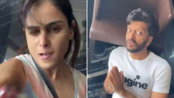 पति रितेश देशमुख की कर दी ऐसी हालत