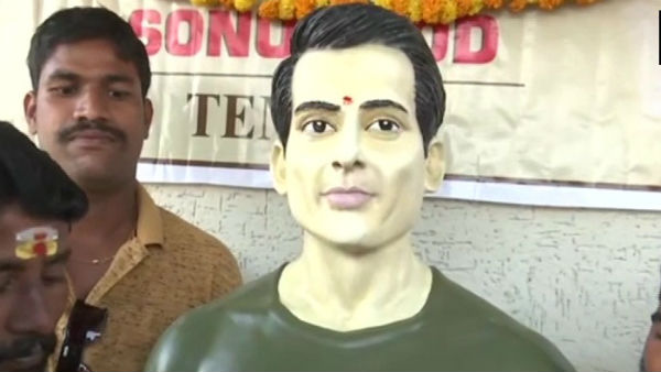 टांडा गांव में बना सोनू सूद के नाम का मंदिर 