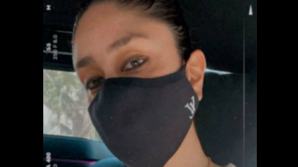 करीना ने मास्क में शेयर की तस्वीर करीना ने मास्क में शेयर की तस्वीर