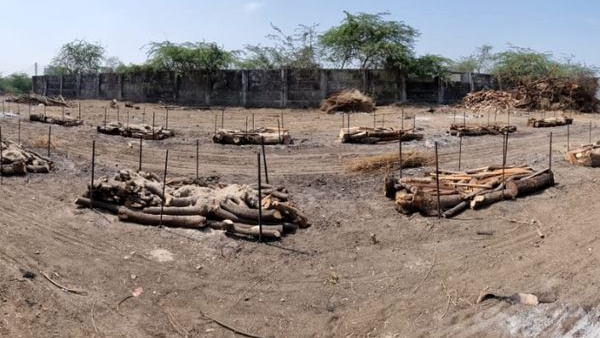 सूरत के श्‍मशान घाट से डरावनी तस्‍वीर