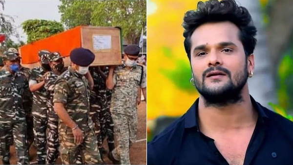 Chhattisgarh Naxal attack actor khesari lal yadav pay tribute to martyrs jawans Chhattisgarh Naxal attack actor khesari lal yadav pay tribute to martyrs jawans