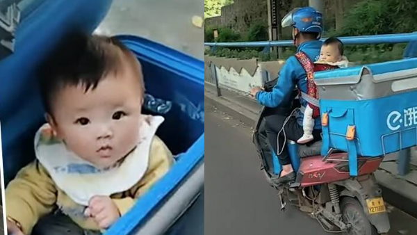 पिता से था काम के दौरान सफर करती है 2 साल की बच्ची