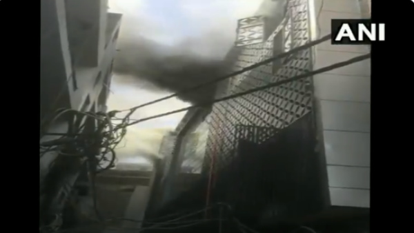 WATCH Delhi: Fire breaks out in a factory near MTNL office Dilshad Garden Industrial Area