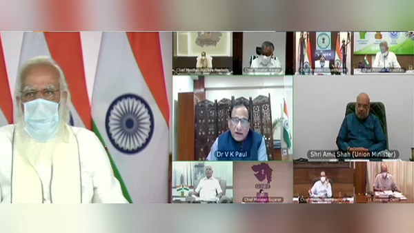 PM Modi meeting with Chief Ministers of high burden states, over the prevailing COVID 19 situation