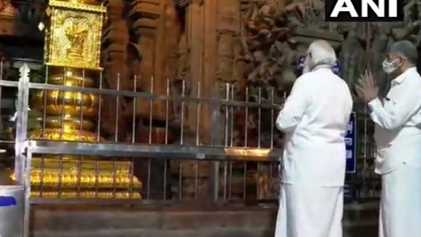 PM मोदी ने की मीनाक्षी देवी मंदिर में पूजा-अर्चना, Pics