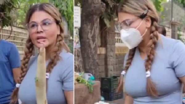 राखी सावंत अपने ड्रेस को लेकर भी रहीं चर्चा में 