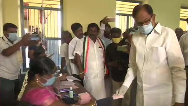 Tamil Nadu Elections 2021 Voting: rajinikanth ,kamal haasan and p chidambaram caste votes in their constituencies Tamil Nadu Elections 2021 Voting: rajinikanth ,kamal haasan and p chidambaram caste votes in their constituencies