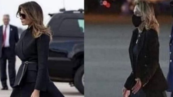 मेलानिया ट्रंप से तुलना