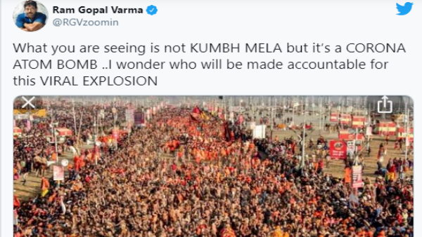 रामगोपाल वर्मा उद्धव ठाकरे के इस बयान पर कसा तंज रामगोपाल वर्मा उद्धव ठाकरे के इस बयान पर कसा तंज