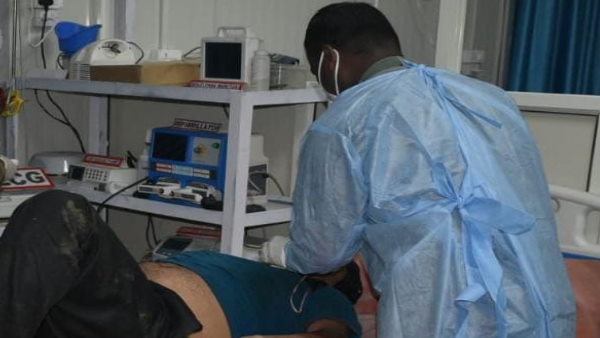 सेना अस्पताल में हुआ घायल का इलाज