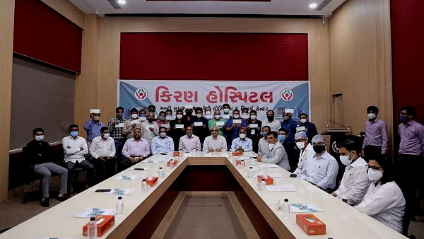 Kiran hospital surat gujarat provides financial assistance to the patient of mucormycosis Kiran hospital surat gujarat provides financial assistance to the patient of mucormycosis