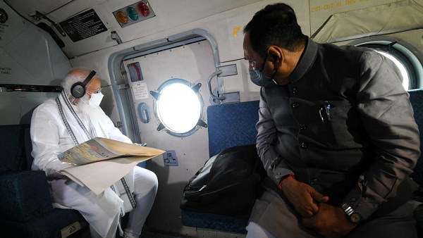 CM Vijay Rupani surveying the cyclone affected areas, govt will provide financial assistance to victims CM Vijay Rupani surveying the cyclone affected areas, govt will provide financial assistance to victims
