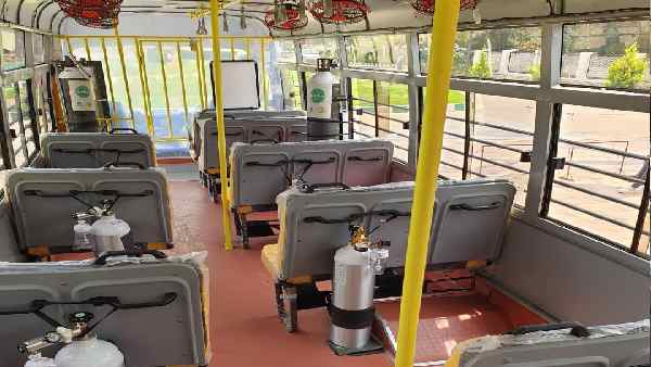 Karnataka CM Yeddyurappa launches Oxybus service in Bengaluru,patients will get oxygen support in emergency