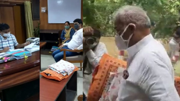 BJP MLA Madan Dilawar reached Kota Collectors office with pillow and bed sheet