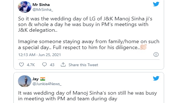 सोशल मीडिया पर लोग बोले- ऐसे नही बन जाता कोई मनोज सिन्हा 