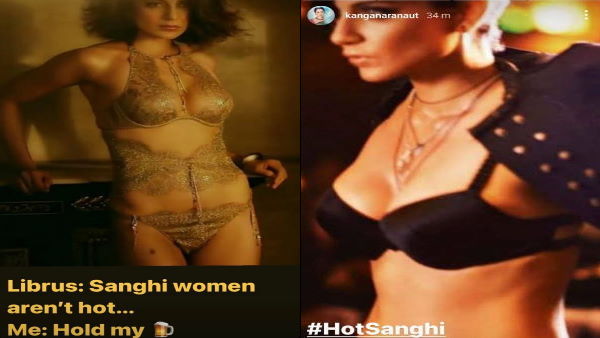 कंगना ने शेयर की दो तस्वीरें कंगना ने शेयर की दो तस्वीरें