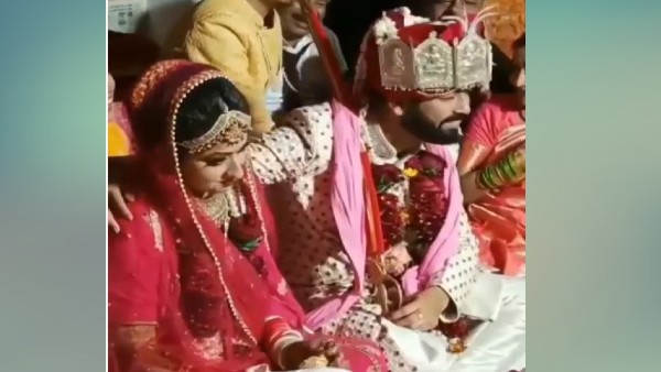 शादी के मंडप का वीडियो वायरल