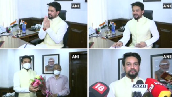 अश्विनी वैष्णव-अनुराग ठाकुर ने संभाला नए मंत्रालय का काम