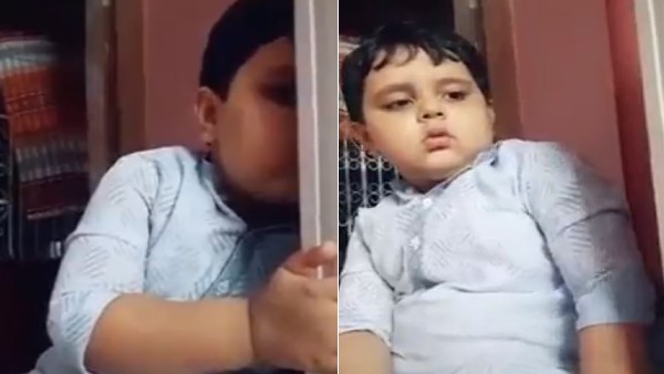 बर्गर ना मिलने पर नाराज हुआ बच्चा