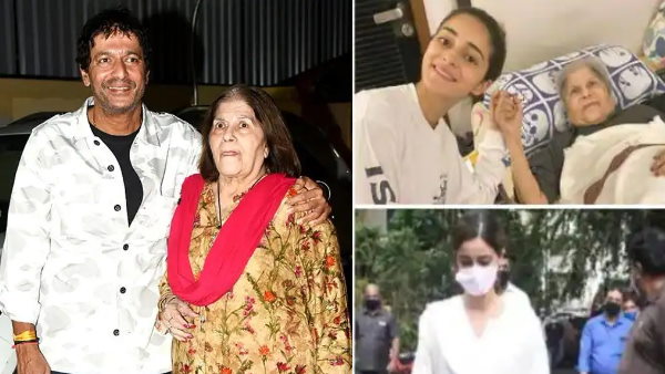 अनन्या पांडे अपनी दादी के अंतिम दर्शन करने के लिए उनके घर पहुंचीं