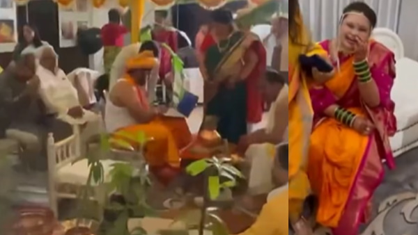 शादी की रस्मों के बीच काम में मशगूल दूल्हा