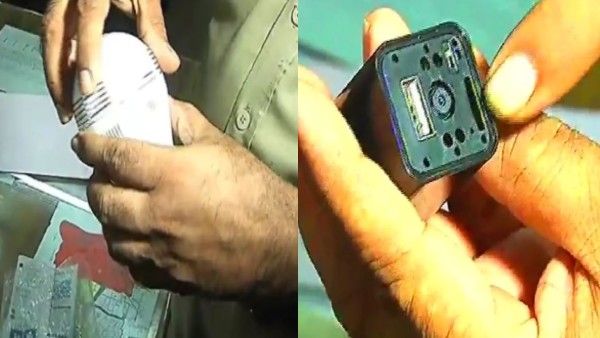 बेडरूम और बाथरूम से मिले यह कैमरे