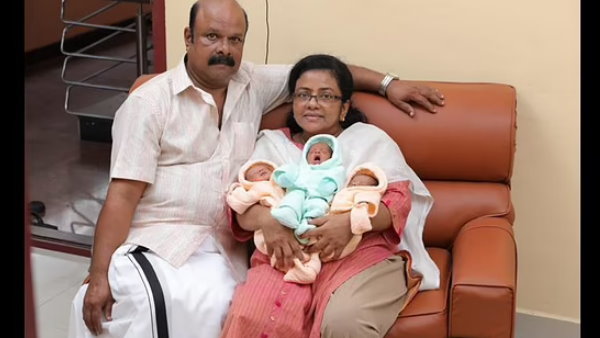 केरल में 55 साल की महिला ने दिया तीन बच्चों को जन्म