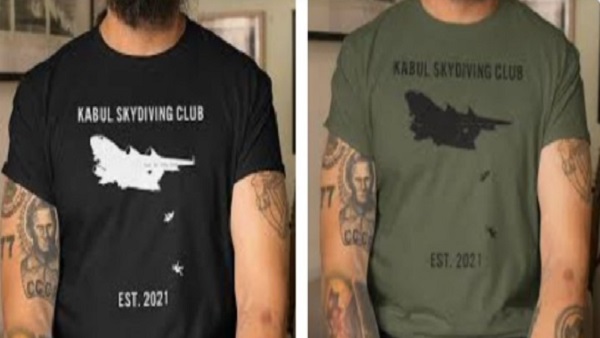 काबुल में अमेरिकी विमान से गिर रहे लोगों के फोटो वाली टी-शर्ट की हो रही ऑनलाइन बिक्री