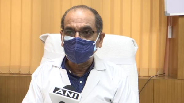Santation worker stitching wound of patient in civil hospital