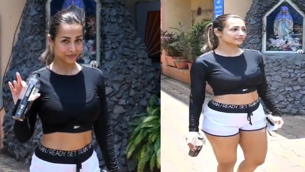 पाइलेट्स क्लास के बाहर स्पॉट हुई मलाइका पाइलेट्स क्लास के बाहर स्पॉट हुई मलाइका