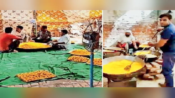 हजारों लोगों के लिए भोज का आयोजन