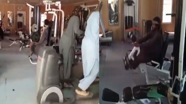 काबुल में राष्ट्रपति भवन के जिम का वीडियो