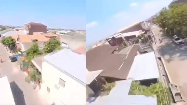 मोबाइल लेकर आसमान से रेकॉर्डिंग करता रहा तोता