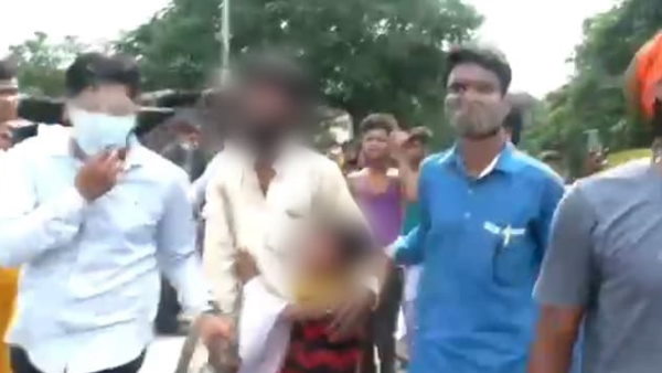 Muslim Man Assaulted by Bajrang Dal in kanpur and made to chant Jai Shri Ram slogans Muslim Man Assaulted by Bajrang Dal in kanpur and made to chant Jai Shri Ram slogans