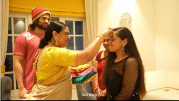 शन्मुखप्रिया को विजय ने दी दावत