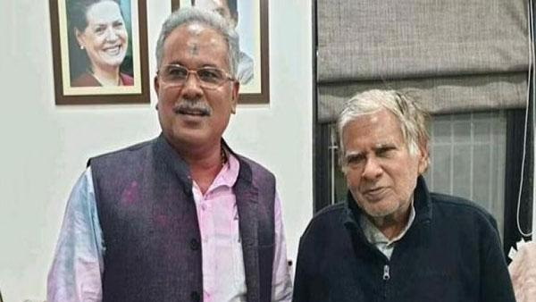 Chhattisgarh CM Bhupesh Baghel father Nand Kumar Baghel arrested Chhattisgarh CM Bhupesh Baghel father Nand Kumar Baghel arrested