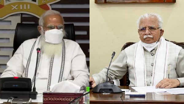 Haryana Chief Minister Manohar Lal Khattar meets Prime Minister Narendra Modi ahead of his birthday, given briefing