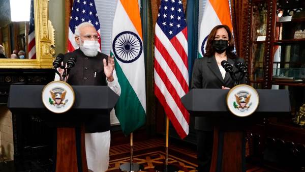 मोदी-कमला हैरिस मुलाकात