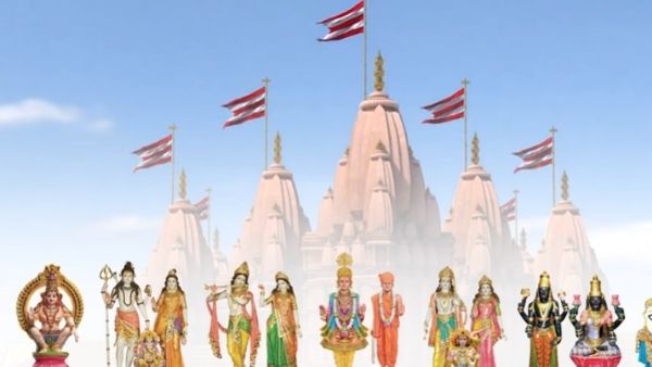 भव्य मंदिर का निर्माण