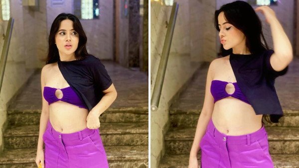 जब पहनी मोजे से बनी टॉप