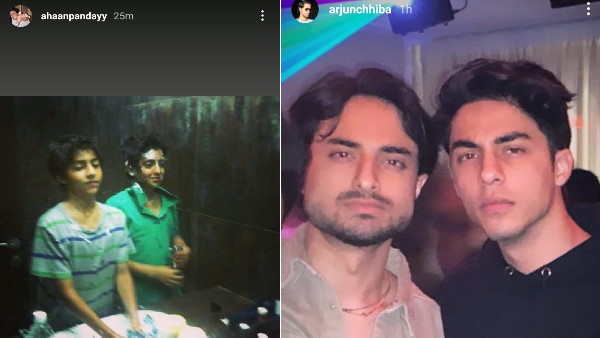 अहान पांडे ने आर्यन के साथ थ्रोबैक तस्वीरें भी साझा कीं