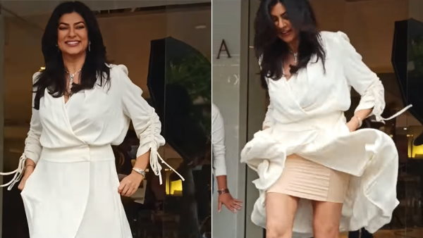 सुष्मिता के पैर में कुछ उलझा